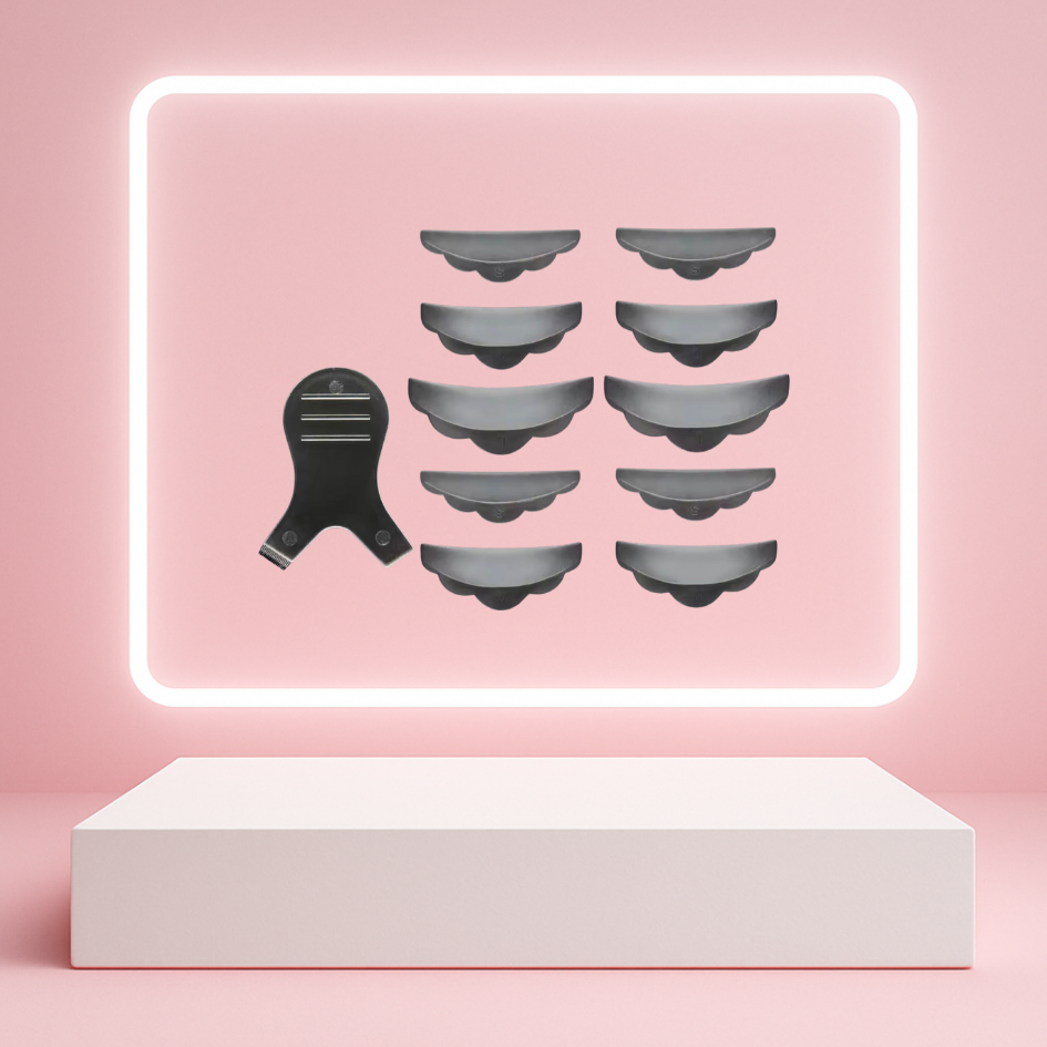 Kits Pad Silicone pour Rehaussement de Cils Réutilisables 5 tailles